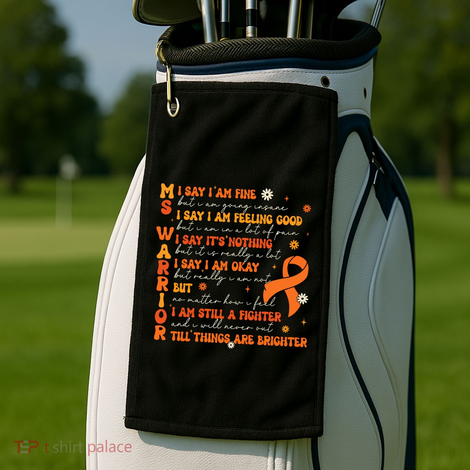 Ms Awareness Multiple Sclerosis Awareness Golf Towel