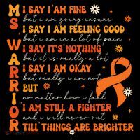 Ms Awareness Multiple Sclerosis Awareness Women's Long Sleeve Shirt thumb 2