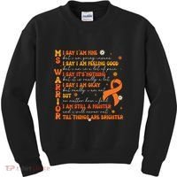 Ms Awareness Multiple Sclerosis Awareness Kids Sweatshirt thumb 0