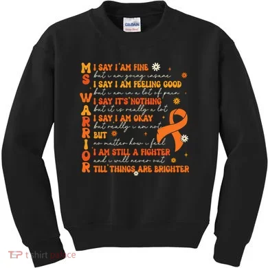 Ms Awareness Multiple Sclerosis Awareness Kids Sweatshirt