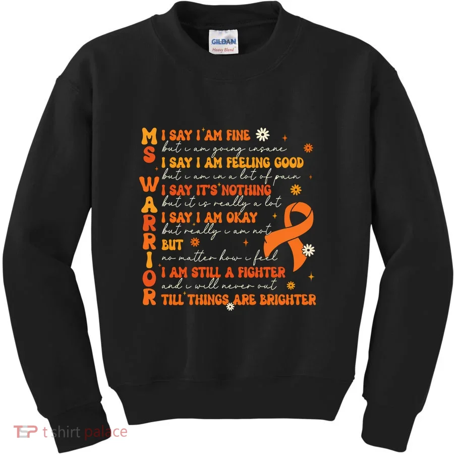 Ms Awareness Multiple Sclerosis Awareness Kids Sweatshirt