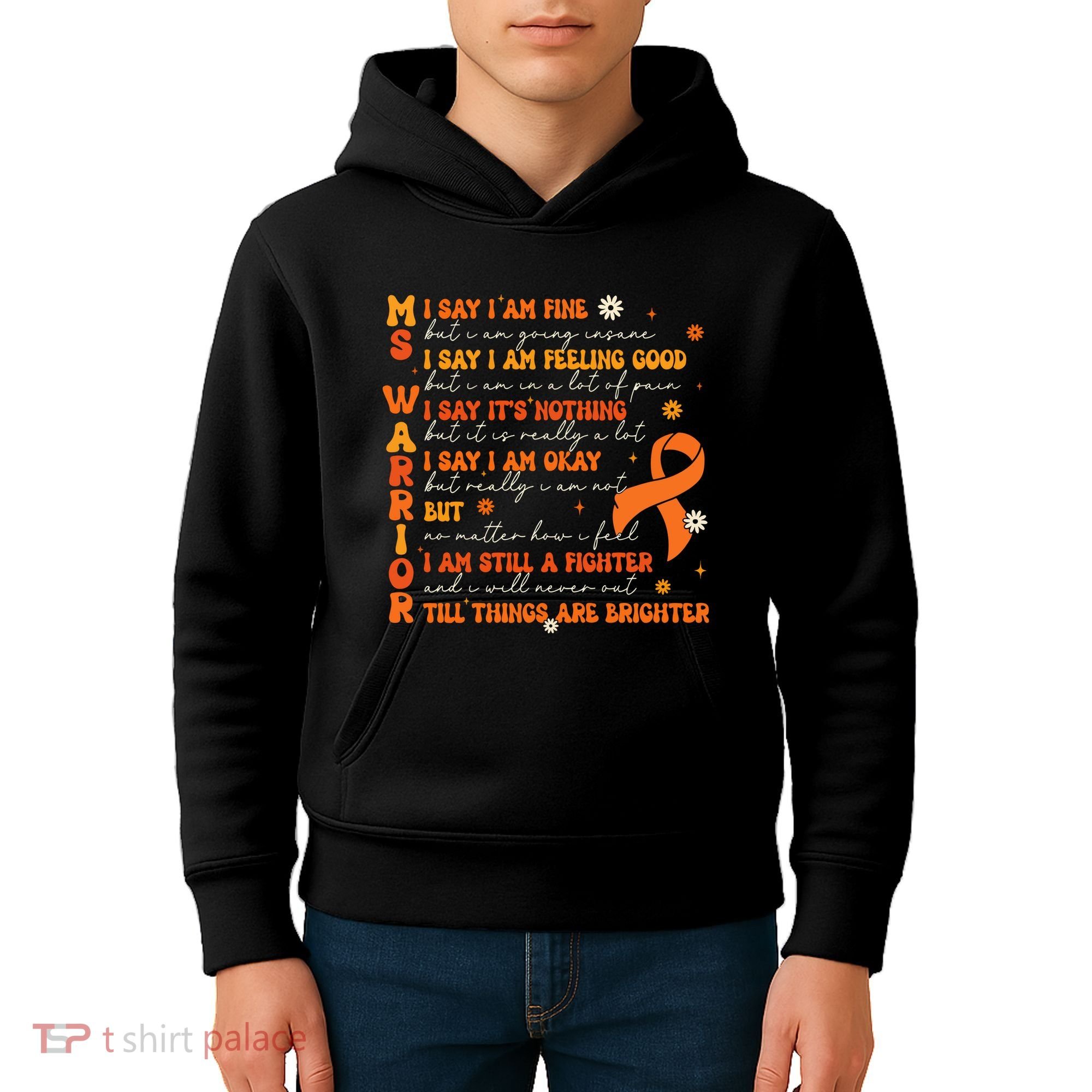 Ms Awareness Multiple Sclerosis Awareness Kids Hoodie