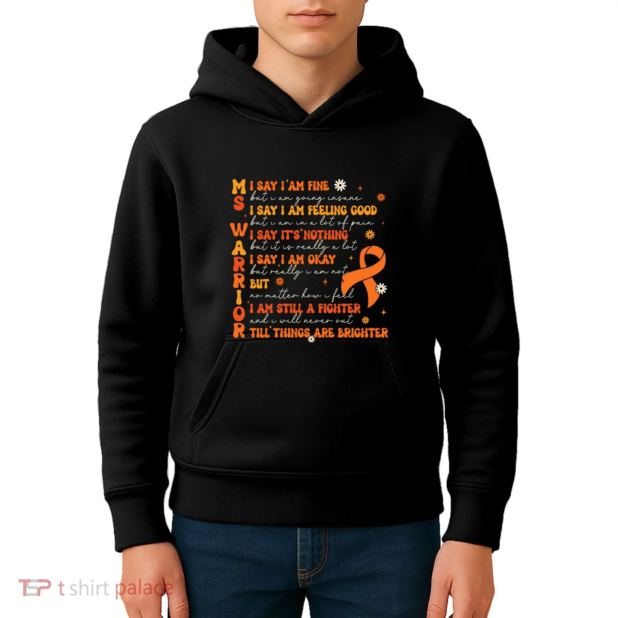 Ms Awareness Multiple Sclerosis Awareness Kids Hoodie