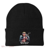 Make America Metal Again Trump Rock Heavy Music Thrash Beanie thumb 0