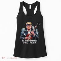 Make America Metal Again Trump Rock Heavy Music Thrash Women's Tank Top thumb 0