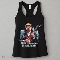 Make America Metal Again Trump Rock Heavy Music Thrash Women's Tank Top thumb 3