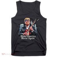 Make America Metal Again Trump Rock Heavy Music Thrash Tank Top thumb 0