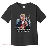 Make America Metal Again Trump Rock Heavy Music Thrash Toddler T-Shirt thumb 0
