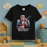 Make America Metal Again Trump Rock Heavy Music Thrash Toddler T-Shirt thumb 3