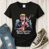 Make America Metal Again Trump Rock Heavy Music Thrash Women's T-Shirt thumb 3