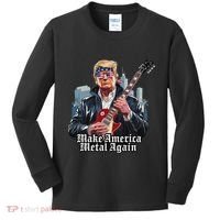 Make America Metal Again Trump Rock Heavy Music Thrash Kids Long Sleeve Shirt thumb 0
