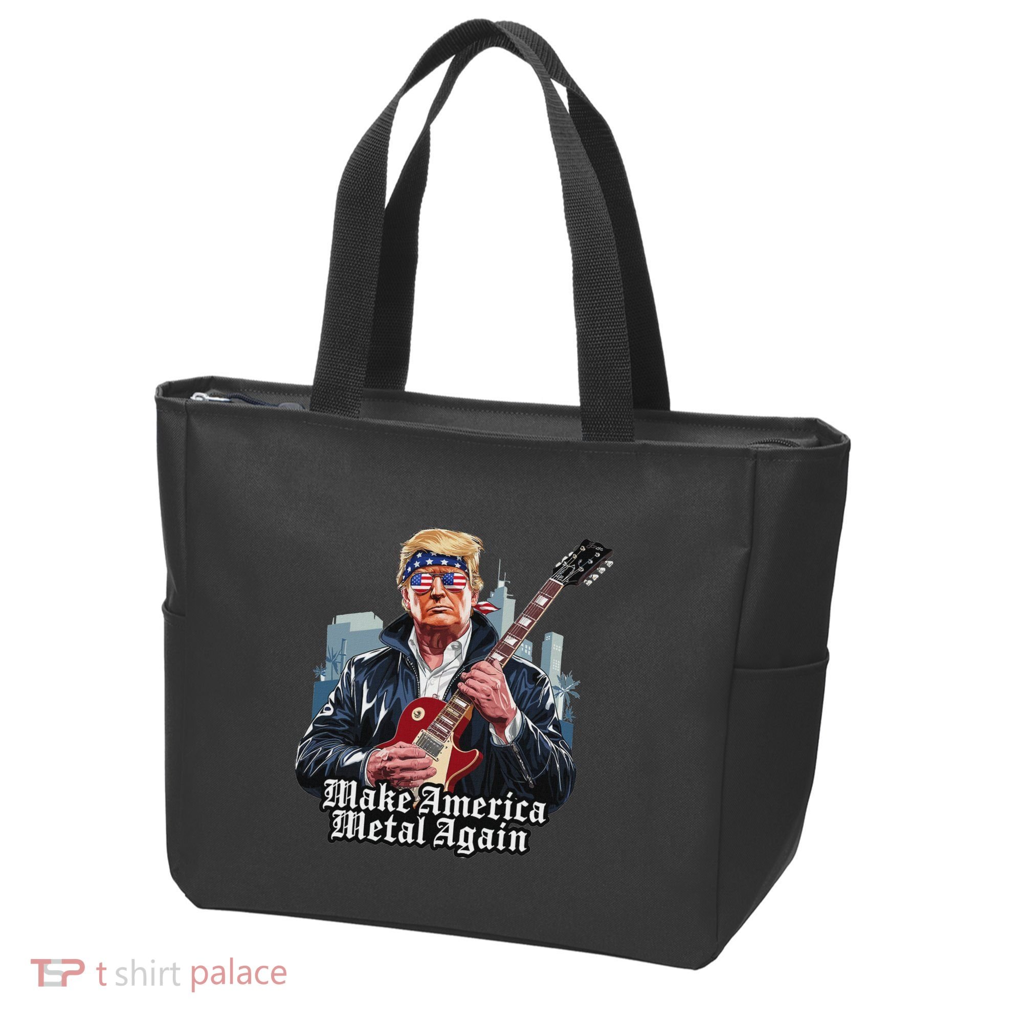 Make America Metal Again Trump Rock Heavy Music Thrash Tote Bag
