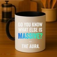 Massive Aura Meme Funny Gen Z Slang Gaming Meme Aura Coffee Mug thumb 4