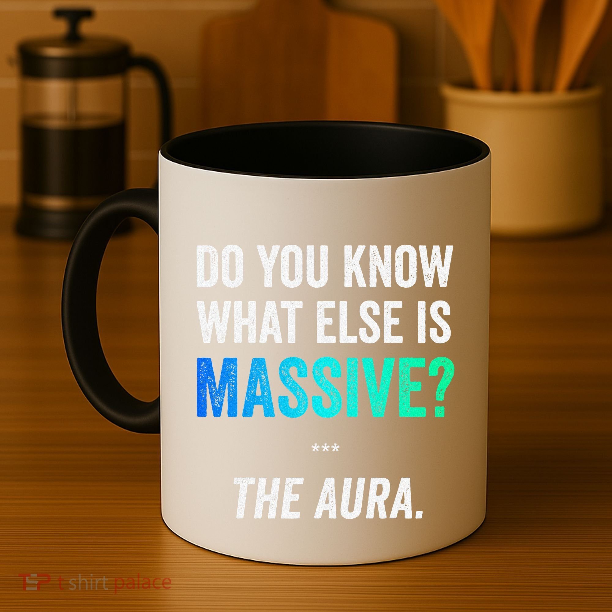 Massive Aura Meme Funny Gen Z Slang Gaming Meme Aura Coffee Mug