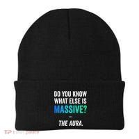 Massive Aura Meme Funny Gen Z Slang Gaming Meme Aura Beanie thumb 0