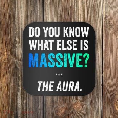 Massive Aura Meme Funny Gen Z Slang Gaming Meme Aura Coaster
