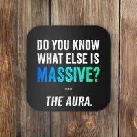 Massive Aura Meme Funny Gen Z Slang Gaming Meme Aura Coaster thumb 0