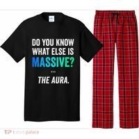 Massive Aura Meme Funny Gen Z Slang Gaming Meme Aura Pajama Set thumb 0