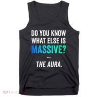 Massive Aura Meme Funny Gen Z Slang Gaming Meme Aura Tank Top thumb 0