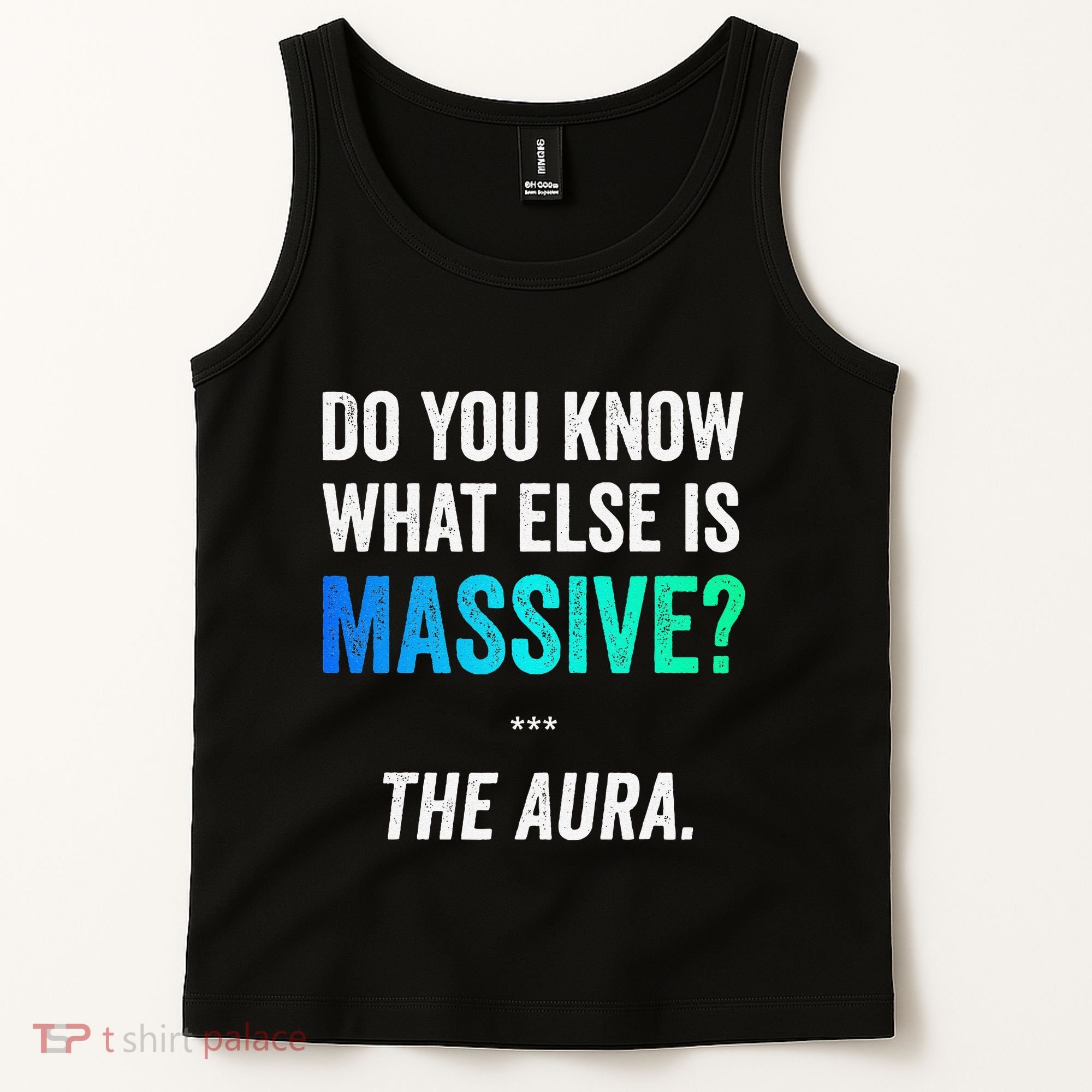 Massive Aura Meme Funny Gen Z Slang Gaming Meme Aura Tank Top