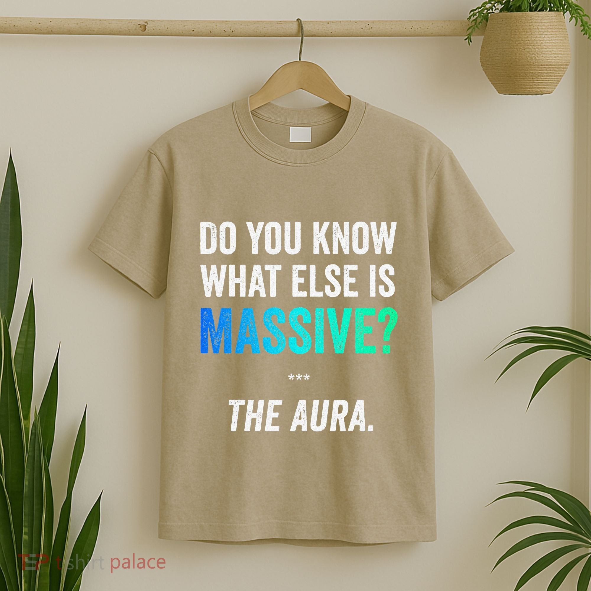 Massive Aura Meme Funny Gen Z Slang Gaming Meme Aura T-Shirt