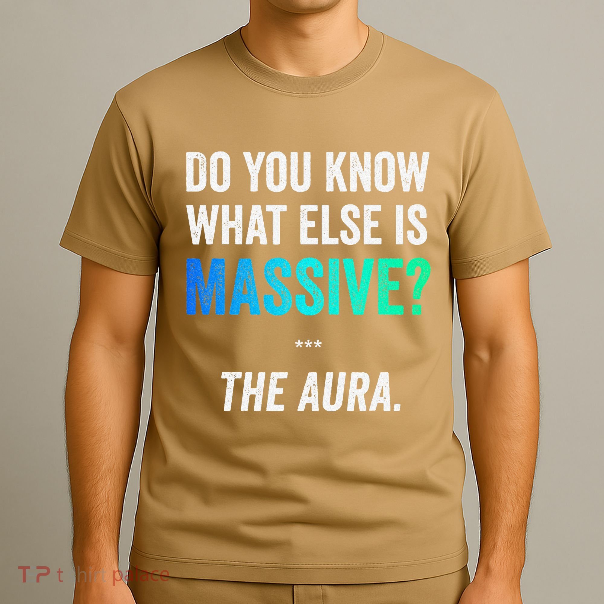 Massive Aura Meme Funny Gen Z Slang Gaming Meme Aura T-Shirt