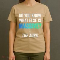 Massive Aura Meme Funny Gen Z Slang Gaming Meme Aura T-Shirt thumb 4