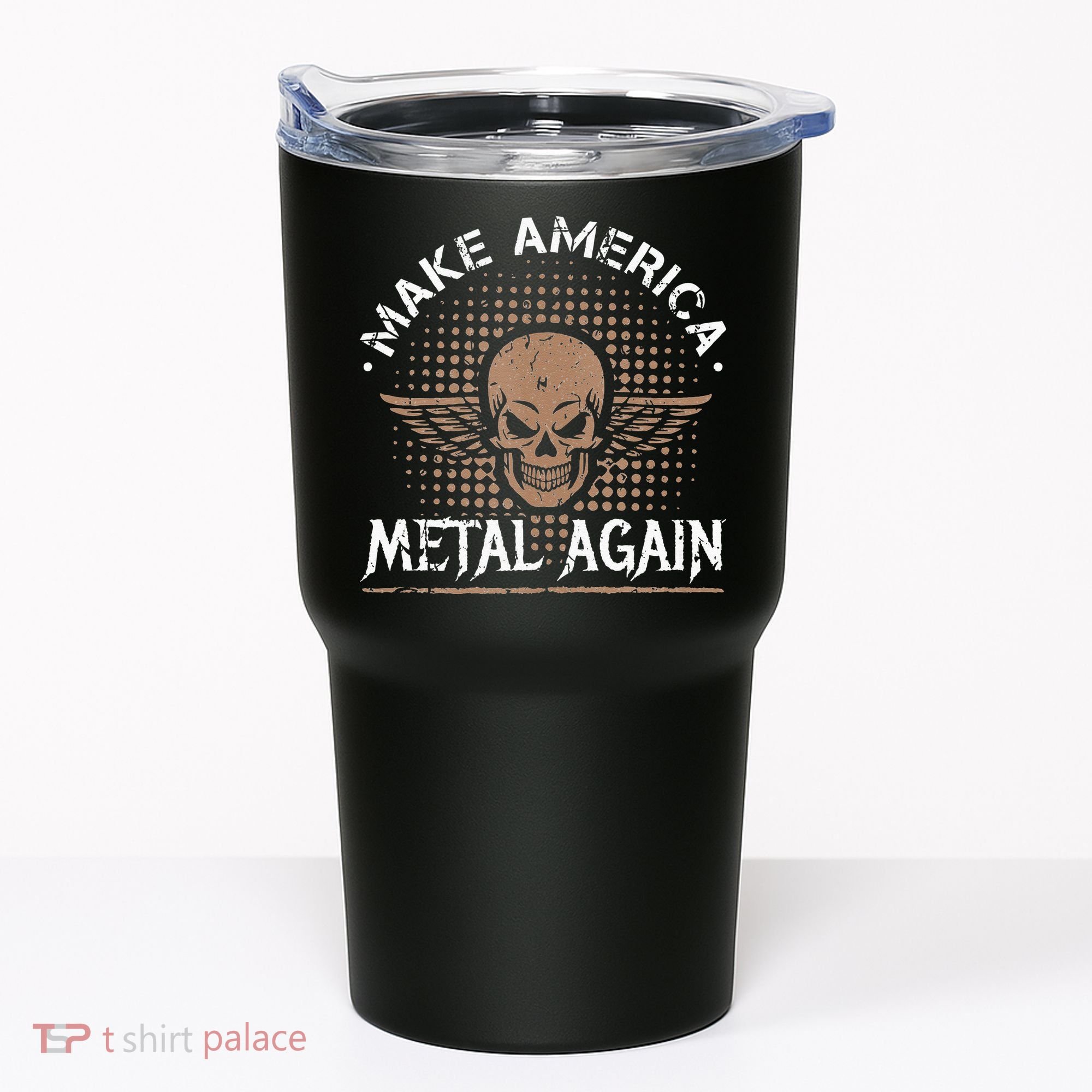 Make America Metal Again Skull Rock And Roll Heavy Music Tumbler