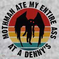 Mothman Ate My Entire Ass At A Denny's The Baniff Cuffed Pom Beanie thumb 2