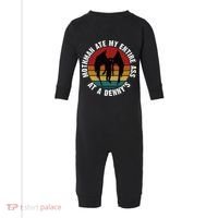 Mothman Ate My Entire Ass At A Denny's Infant Fleece One Piece thumb 0