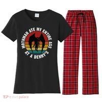 Mothman Ate My Entire Ass At A Denny's Women's Flannel Pajama Set thumb 0