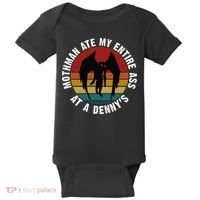 Mothman Ate My Entire Ass At A Denny's Baby Bodysuit thumb 0