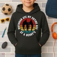 Mothman Ate My Entire Ass At A Denny's Kids Hoodie thumb 2
