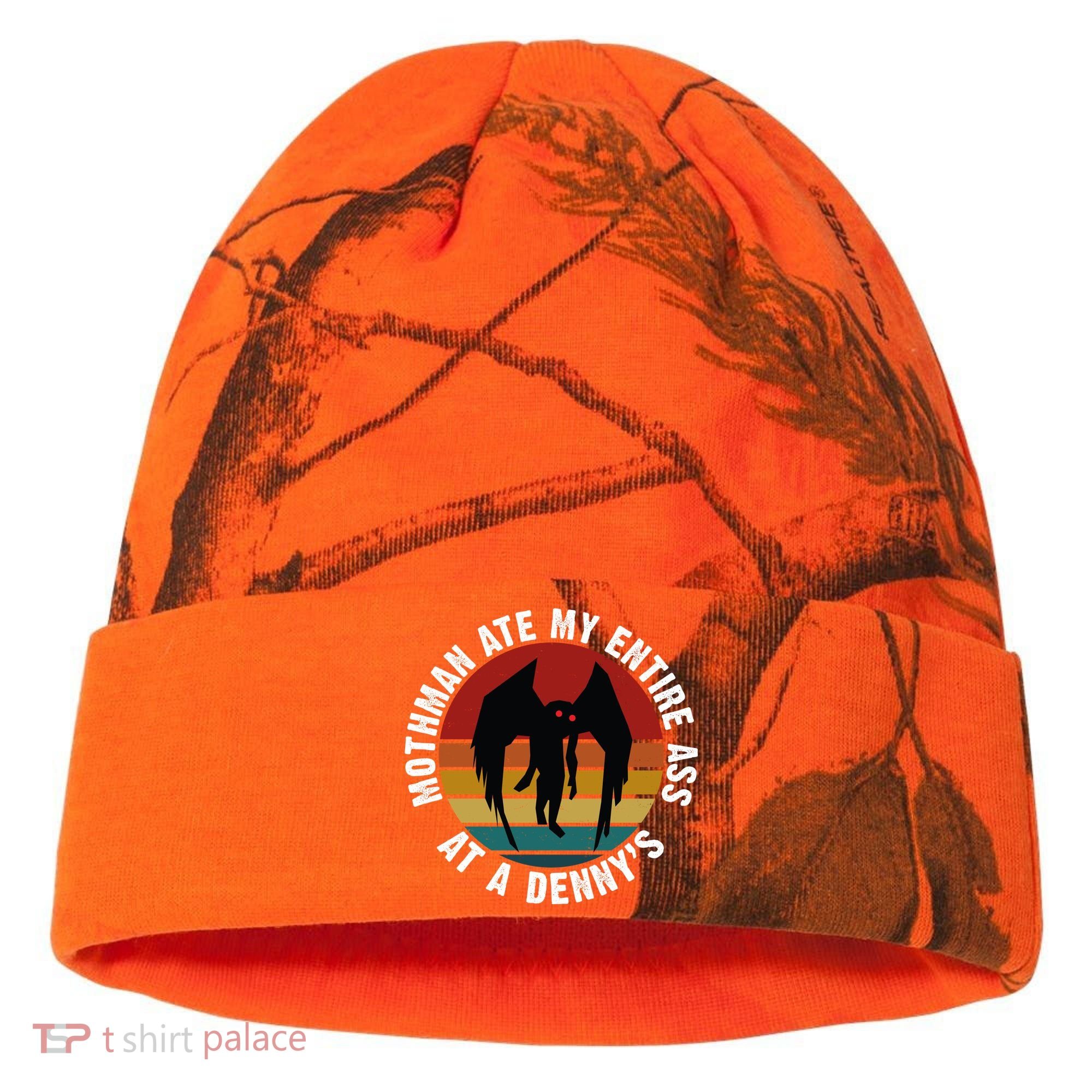 Mothman Ate My Entire Ass At A Denny's Kati Licensed 12" Camo Cuffed Beanie
