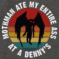 Mothman Ate My Entire Ass At A Denny's Vector Backpack thumb 2