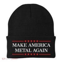 Make America Metal Again Funny Beanie thumb 0