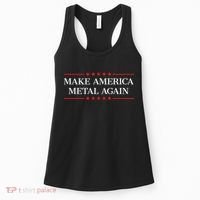 Make America Metal Again Funny Women's Tank Top thumb 0