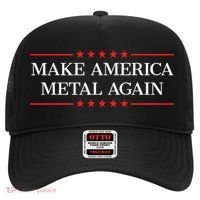 Make America Metal Again Funny Hat thumb 0