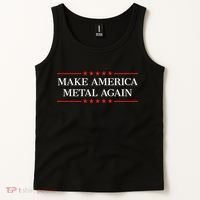 Make America Metal Again Funny Tank Top thumb 2