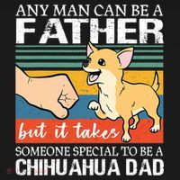 Mens Any Man Can Be A Father But Special To Be A Chihuahua Dad Mousepad thumb 1