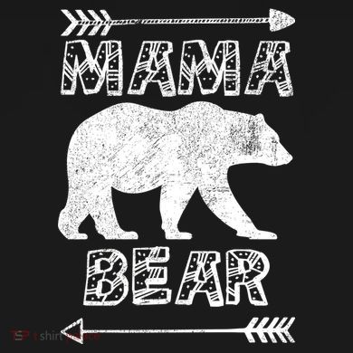 Mama Bear Arrows Drawstring Bag