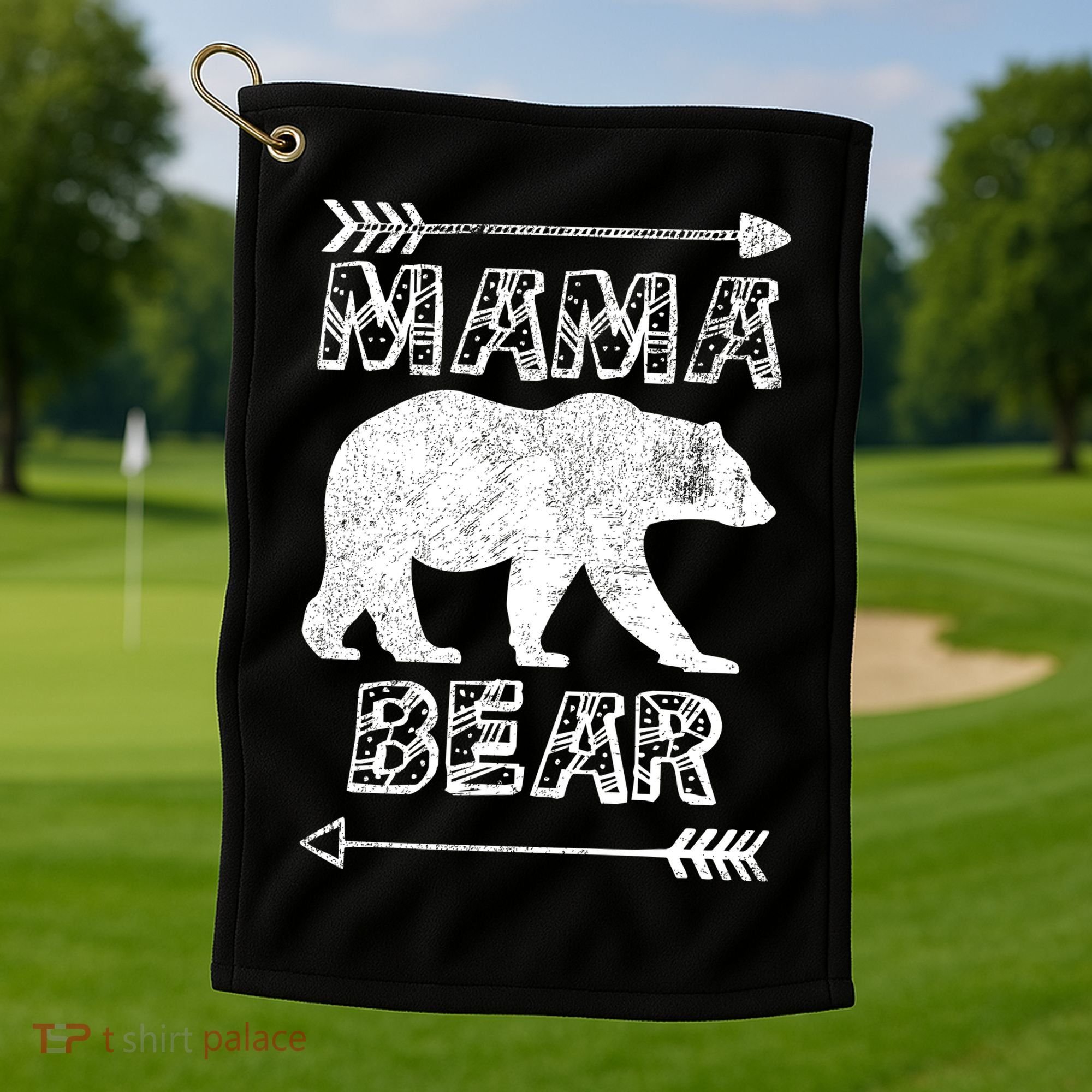 Mama Bear Arrows Golf Towel