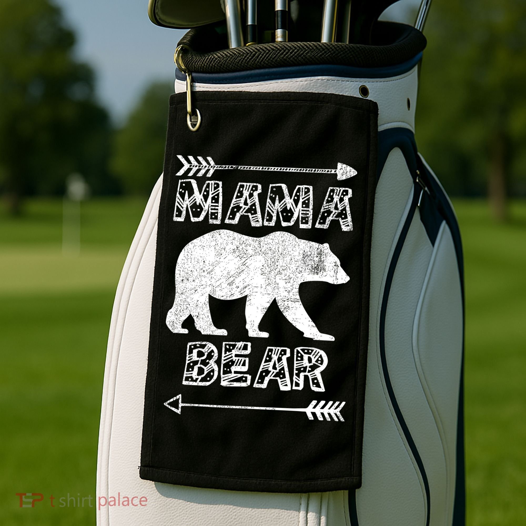 Mama Bear Arrows Golf Towel