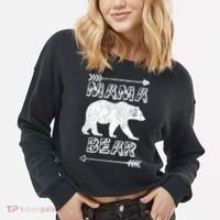 Mama Bear Arrows Cropped Pullover Crew thumb 2