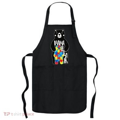 Mama Bear Autism Awareness Apron
