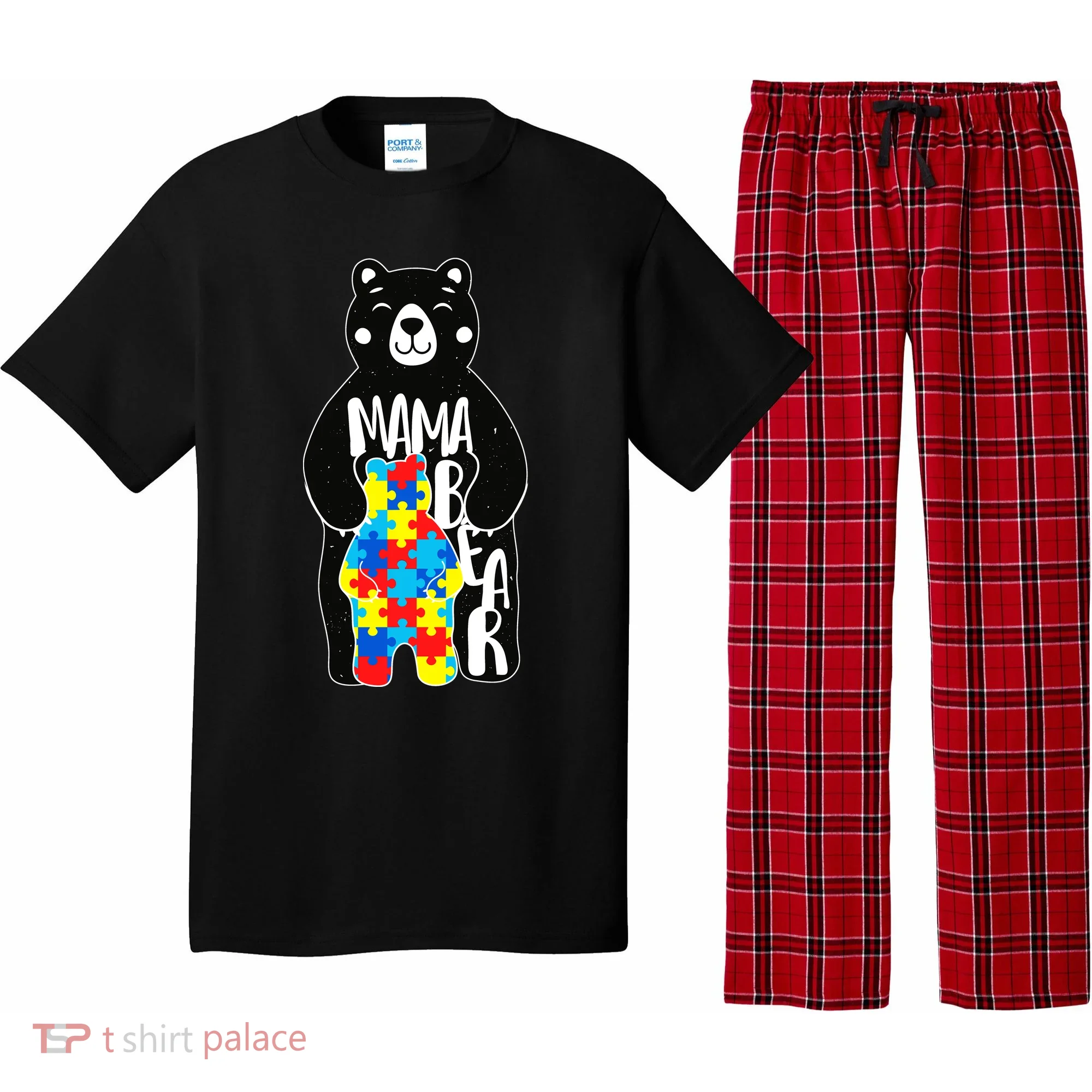 Mama Bear Autism Awareness Pajama Set