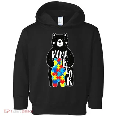 Mama Bear Autism Awareness Toddler Hoodie