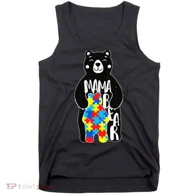 Mama Bear Autism Awareness Tank Top