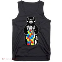 Mama Bear Autism Awareness Tank Top thumb 0