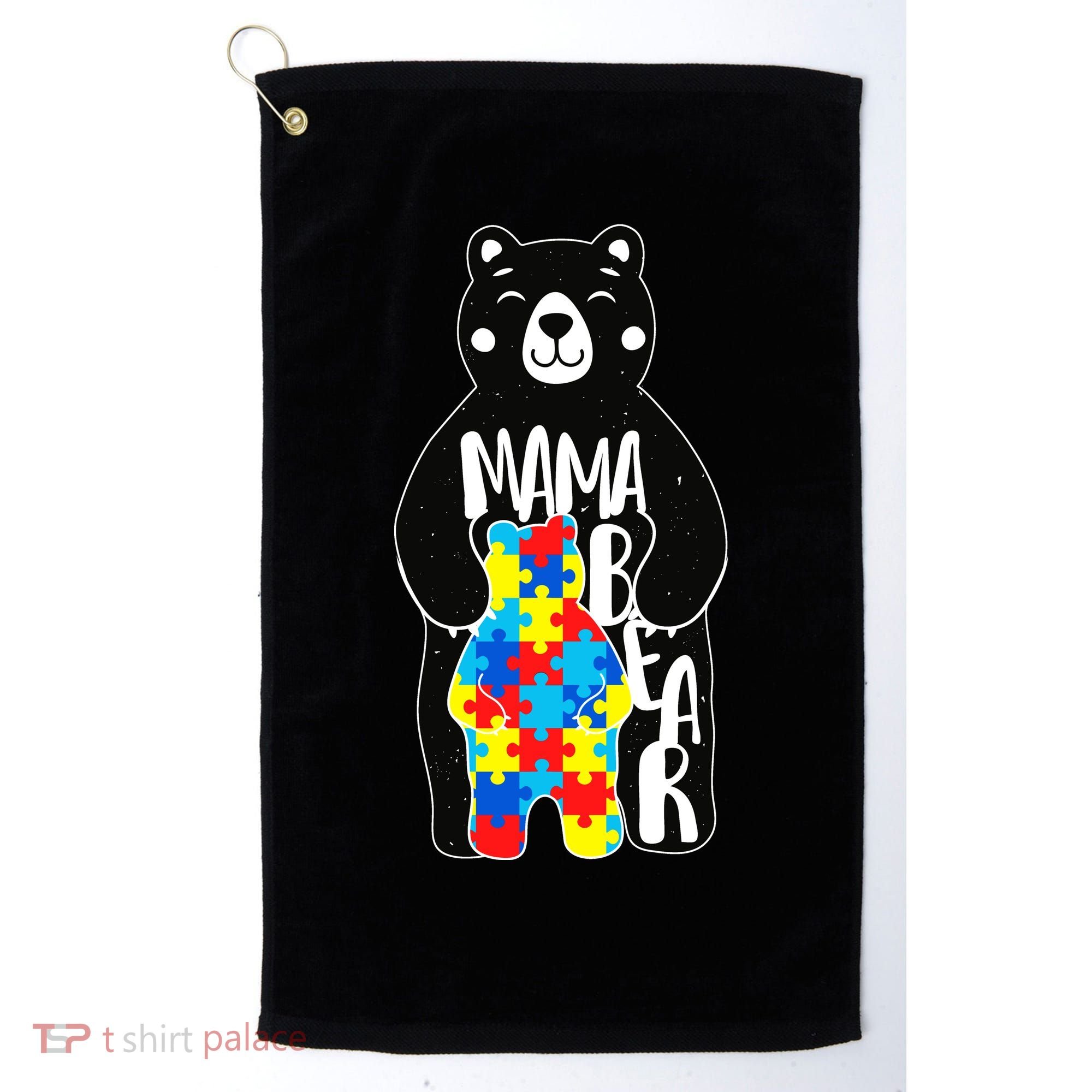 Mama Bear Autism Awareness Golf Towel